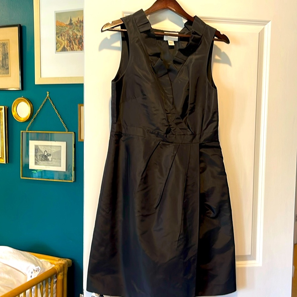 J Crew silk dress faux wrap size 10